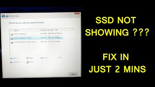 Fix SSD not showing while Windows 10 installation Dell Inspiron 15 5000 [upl. by Wincer51]