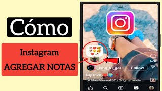 Cómo compartir notas en Reelspublicaciones de Instagram nueva función [upl. by Reeta152]