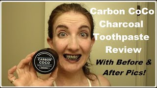 Carbon Coco Charcoal Tooth Polish  8 Weeks Before amp After Review [upl. by Nalyad]