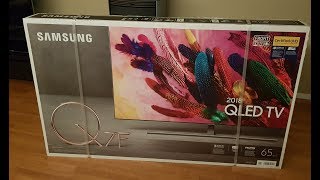 Samsung Tv 65 inch  QLED 2018  Q7F Unboxing [upl. by Anotyad]