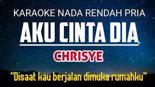 Chrisye  Aku Cinta Dia Karaoke Lower Key Nada Rendah 5 F mayor [upl. by Quintina]