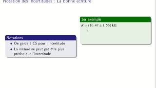 TP de physique  Incertitudes Vidéo1 [upl. by Ailemak]