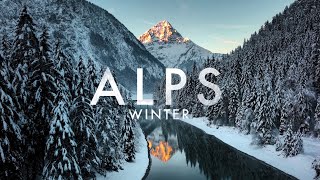 The Alps 4k Winter  Drone [upl. by Way]