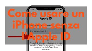 Come usare un iPhone senza lApple ID [upl. by Mikes]