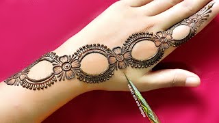 Very beautiful stylish back hand mehndi design  Easy latest mehndi design  Mehndi design  Mehndi [upl. by Sig47]