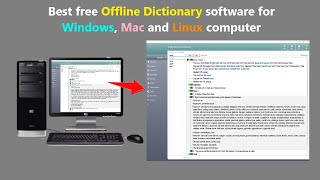 Best free Offline Dictionary software for Windows Mac and Linux computer [upl. by Aimerej]