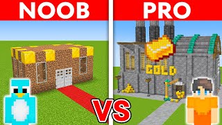 Minecraft NOOB vs PRO GOLD FACTORY BUILD CHALLENGE [upl. by Durante]