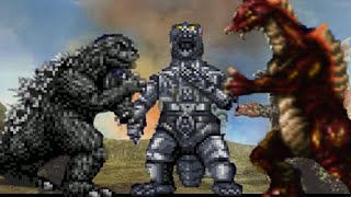 Godzilla 70s vs MechaGodzilla 2 and Titanosaurus Godzilla Omniverse [upl. by Ikcin673]