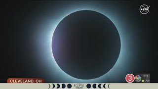 Solar eclipse in Northeast Ohio Cleveland experiences totality [upl. by Zachary814]