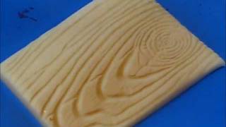 How to Make Wood Grain FondantGumpasteModeling Chocolate [upl. by Follansbee73]