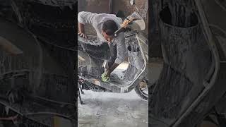 Washing my Electric Scooter after 20 months trending automobile viralvideo electric shorts [upl. by Eeb]