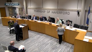 Haverford Township Zoning Hearing Board Meeting  December 5 2024 [upl. by Haliek]