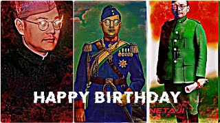 Netaji subhash chandra Bose  Birthday WhatsApp status 🎂🧡💫  A Tritibute ❤ netaji ravanaeditz [upl. by Tabib]