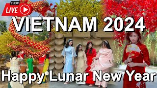 LUNAR NEW YEAR 2024 VIETNAM 🇻🇳 Happy Lunar New Year Ho Chi Minh City [upl. by Eceined352]