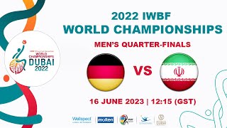 GER vs IRI  Mens Quarterfinal 1  2022 IWBF Wheelchair Basketball World Championships [upl. by Adrell]