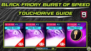 Asphalt 9  Black Friday 2023 Burst of Speed Events  Touchdrive Guide [upl. by Eirallam581]