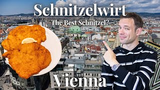 Eating at Schnitzelwirt Best Schnitzel in Vienna [upl. by Alleb]