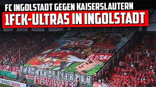 FCKFans in Ingolstadt zeigen beeindruckende Choreo FC Ingolstadt  FC Kaiserslautern 12 [upl. by Atims]