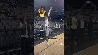 Quels sons écoute Wemby avant un match  basketball nba wembanyama wemby booba rapfrancais [upl. by Arica708]