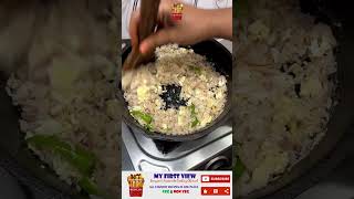 1 Min Egg Rice with Leftover Rice shorts food cooking breakfast recipe foodie [upl. by Aicele314]