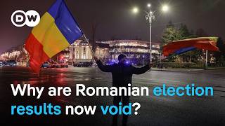 Romania annuls election results after accusations of Russian meddling  DW News [upl. by Dill]