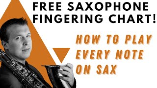 How To Play Every Note On Saxophone FREE Fingering Chart [upl. by Ttekcirc]