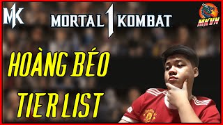 MORTAL KOMBAT 1  HOÀNG BÉOs TIER LIST THÁNG 92024 TRƯỚC THỀM KHAOS REIGNS [upl. by Llehsad880]