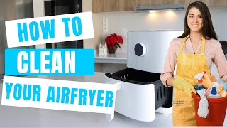 How to CLEAN AIR FRYER its EASY with DISHWASHER tablet [upl. by Shapiro]