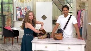 Patricia Nash Leather Argentiera Camera Crossbody on QVC [upl. by Wichman298]