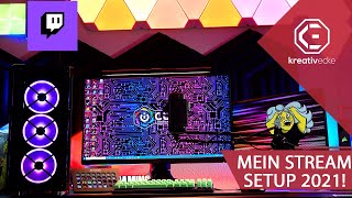 MEIN 8000 EURO GAMING UND STREAMING SETUP 2021 Das Kreativecke Setup Einmal die komplette Palette [upl. by Finah]