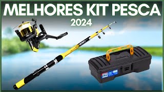 🎣 KIT DE PESCA INICIANTE Os melhores de 2024  Kit de pesca vara molinete e acessórios BARATO [upl. by Juback561]