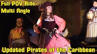 Pirates of the Caribbean 2018 FULL Ride wNew Auction Redhead Scene MultiAngle Magic Kingdom WDW [upl. by Ezirtaeb]