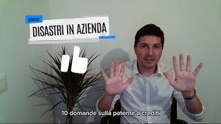 10 DOMANDE SULLA PATENTE A CREDITI [upl. by Notnad]