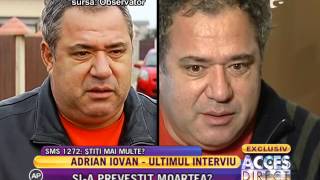 Acesta este ultimul interviu cu Adrian Iovan [upl. by Yellhsa15]