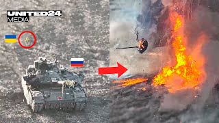 Ukrainian Drones Chase Russian Tanks These Attacks Were Thwarted by FPV Drones [upl. by Siraj633]