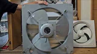 三菱工業用換気扇 E50S3 有圧換気扇 MITSUBISHI industrial exhaust fan [upl. by Nakasuji951]