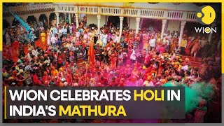 WION celebrates traditional Holi in Vrindavan and Mathura  Holi 2023 [upl. by Doane]