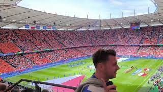 Netherlands anthem vs Poland EURO 2024 [upl. by Annalla]