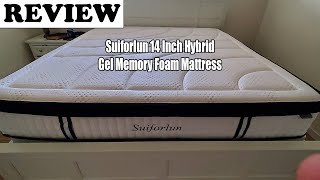 Review Suiforlun 14 Inch Hybrid Gel Memory Foam Mattress 2024 [upl. by Barfuss]