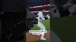 Shohei Ohtani WALKOFF HOMERUN CELLY 🙌🙌🙌💥💥💥 [upl. by Akisey502]