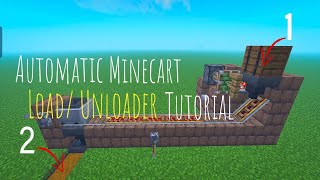 How to make Automatic Minecart Load Unloader in Minecraft [upl. by Orth]