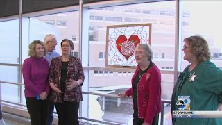 Siouxland hospital dedicates stainglass window to former patient for Cardiac Rehabilitation Week [upl. by Elkin846]