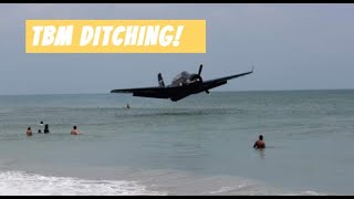 TBM Avenger Airshow Ditching Florida [upl. by Poppas784]