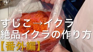 【番外編】生すじこ→イクラ絶品イクラの作り方【飲食歴25年マスターの作る絶品賄い [upl. by Jeromy149]