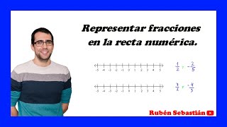 REPRESENTAR FRACCIONES en la RECTA NUMÉRICA [upl. by Tnias]