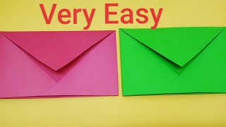 How to make paper Envelope No glue or tape very easy DIY [upl. by Danell]