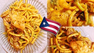 Boricua Style Spaghetti amp Chicken Espaguetis con Pollo STEP BY STEP [upl. by Whiteley]