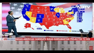 US President Elections Who Is Winning The Swing States [upl. by Benetta302]