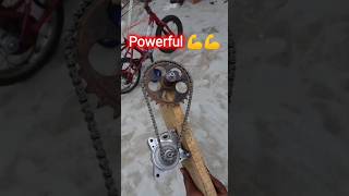 Making powerful chain gear box 💪💪🚲🚲dc fast motor RKG [upl. by Illoh]