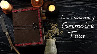 A very embarrassing Full Grimoire Tour  ALL of my Witchcraft Grimoires [upl. by Muryh]